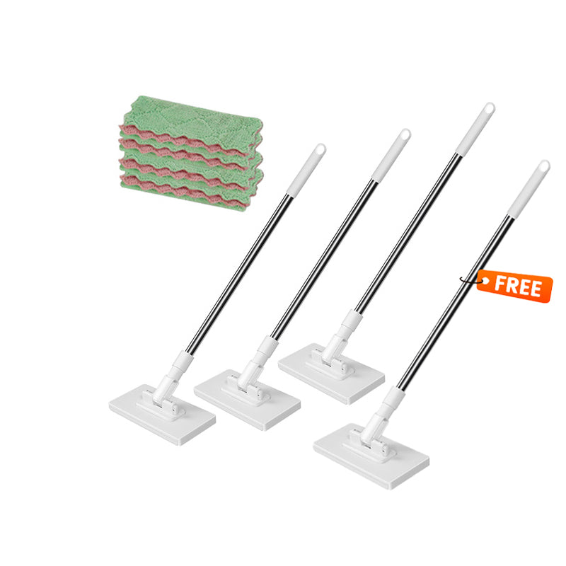 🔥Vente chaude 2025🔥Balai-serpillère anti-poussière jetable avec 4 chiffons réutilisables(🚀 50% de réduction)