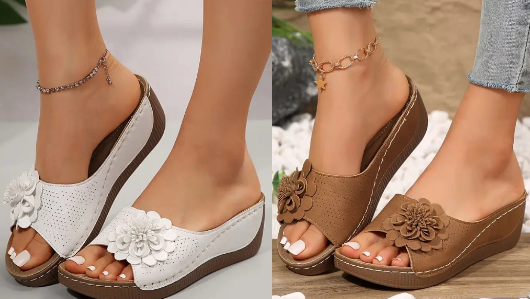 🔥2025 Nouvelle vente à moitié prix🔥🌸Women's Comfort Flower Slip-On Sandals