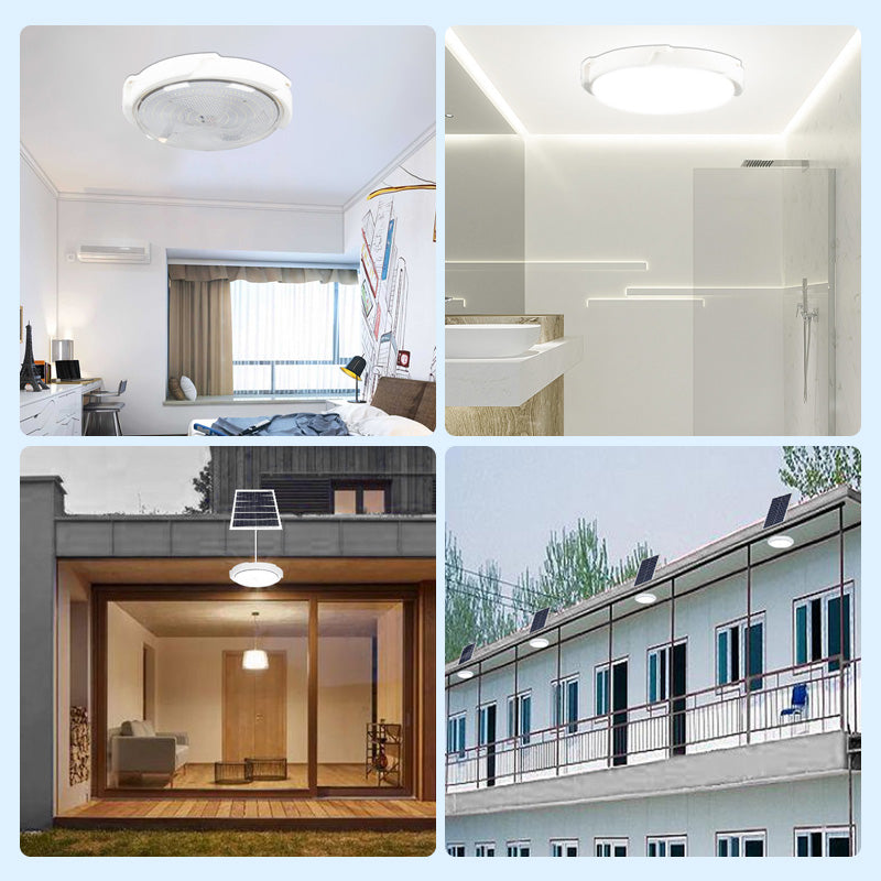 Luminaires solaires à LED pour intérieur et extérieur