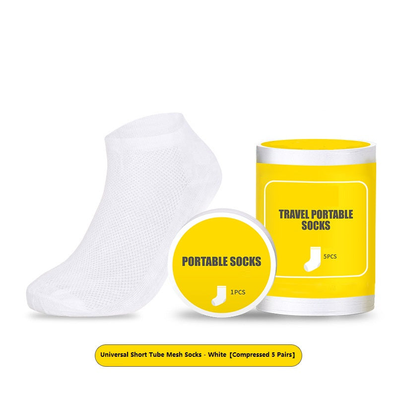 Chaussettes en coton compressé portables non lavables