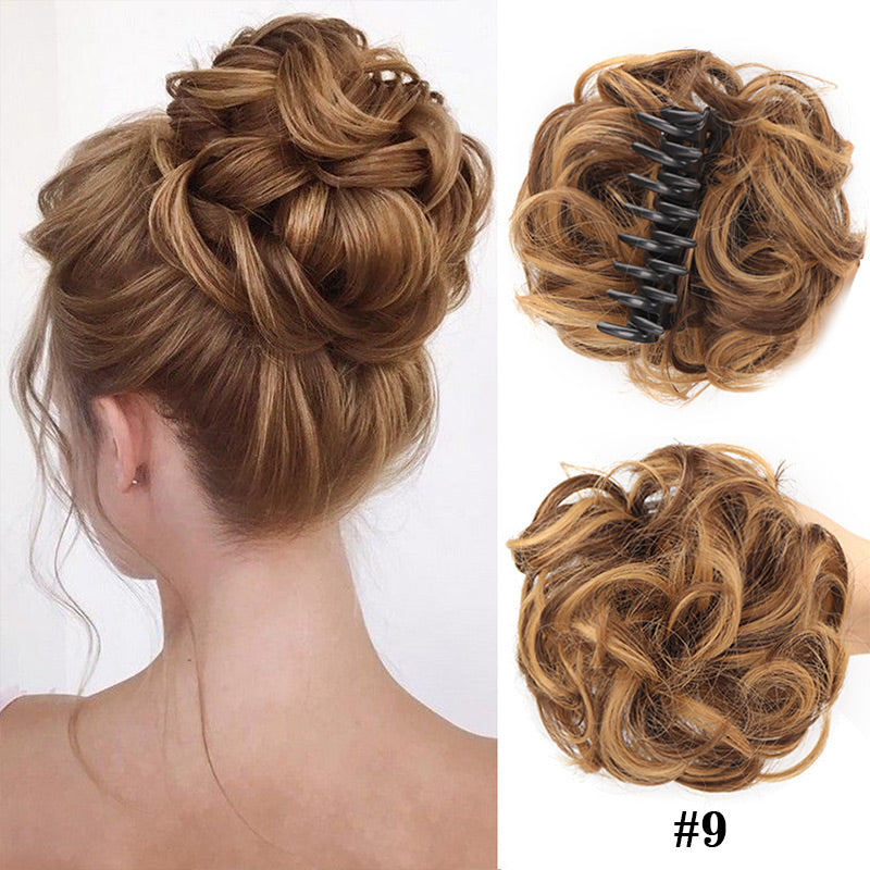 Perruque à Pinces avec Cheveux Naturels