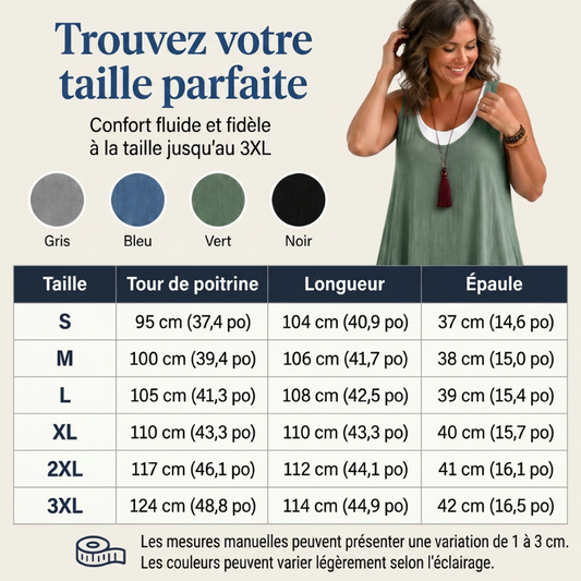 ⏰Dernier jour des soldes : 55 % de réduction 💃Robe débardeur deux pièces décontractée et ample sans manches pour femme