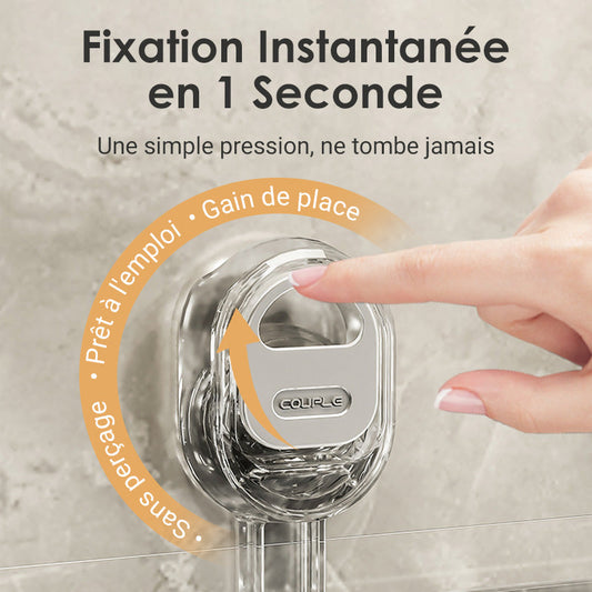 🔥50 % de réduction🔥Support de rangement à ventouses avec trou de drainage