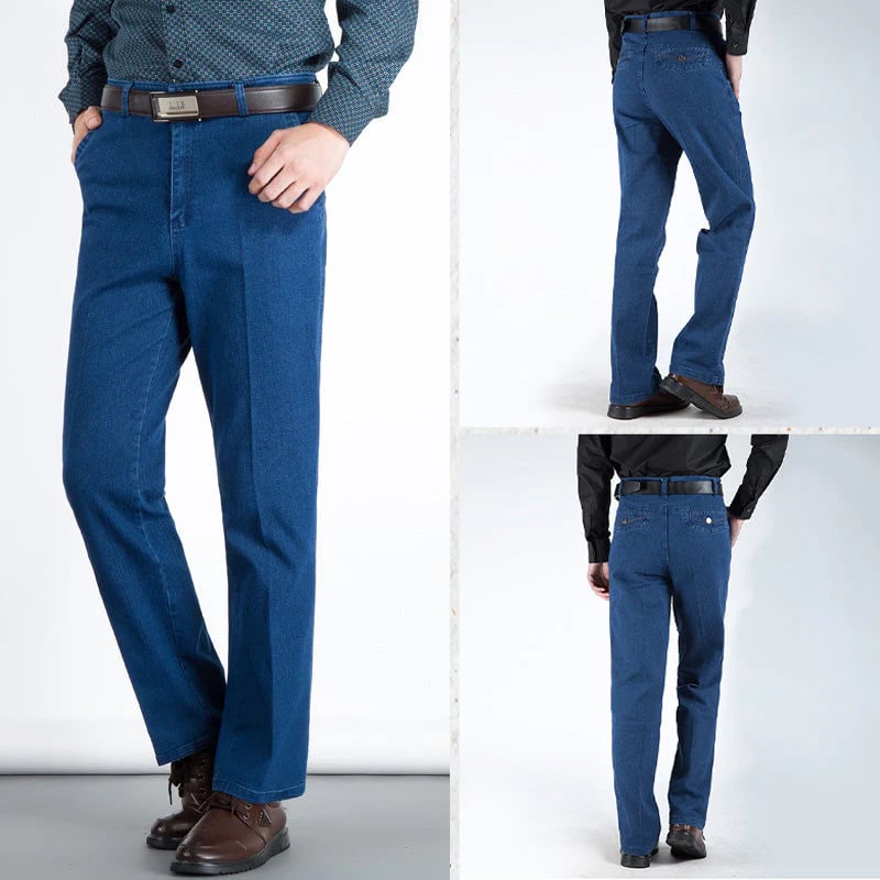 đ„ Hot Sales - 49% OFFđ„ Jeans taille haute Ă coupe droite pour hommes
