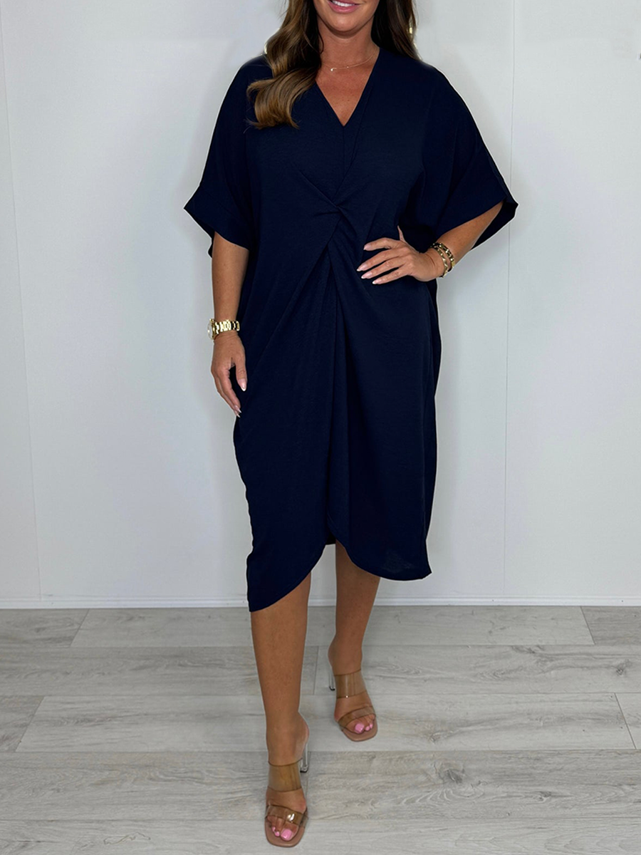 Robe torsadée décontractée et ample