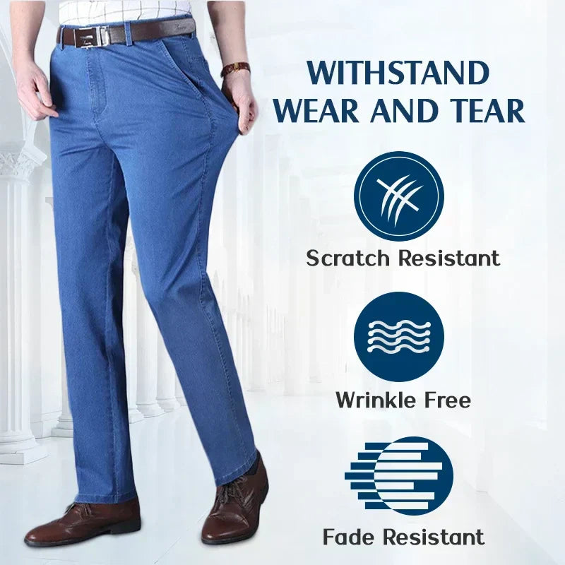 đ„ Hot Sales - 49% OFFđ„ Jeans taille haute Ă coupe droite pour hommes