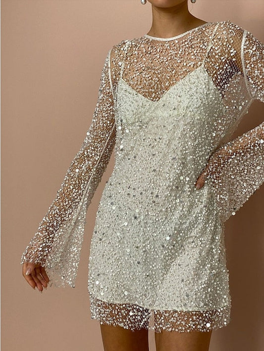 Offre spéciale - 49% de réduction💃 Robe sexy à paillettes deux pièces pour femmes