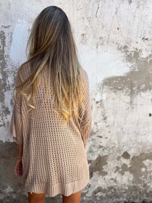 Top en tricot creux à col en V🔥Achetez 2 livraisons gratuites