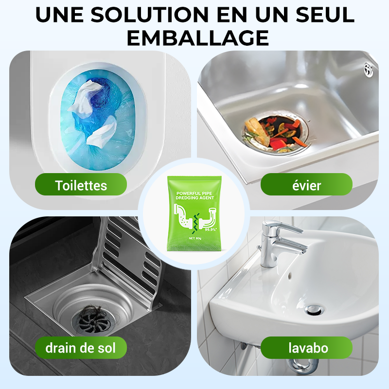 📢✨Achetez-en 1 et obtenez-en 1 gratuitement🫧Poudre puissante pour le curage des tuyaux