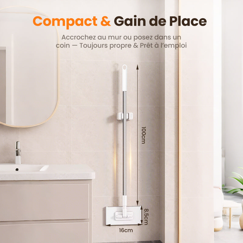 🔥Vente chaude 2025🔥Balai-serpillère anti-poussière jetable avec 4 chiffons réutilisables(🚀 50% de réduction)