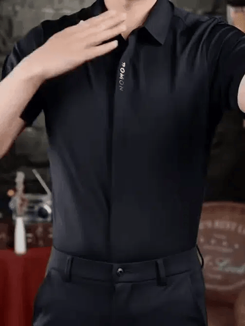 🔥 Offre à moitié prix🔥Chemise d'affaires en soie Quick Dry Ice pour hommes