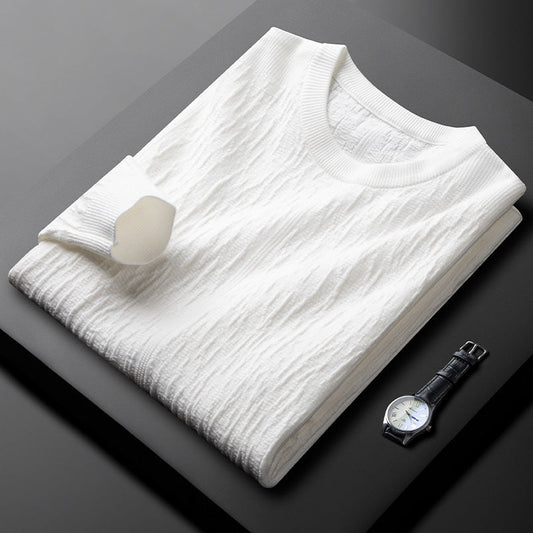 Pull décontracté à col rond pour homme