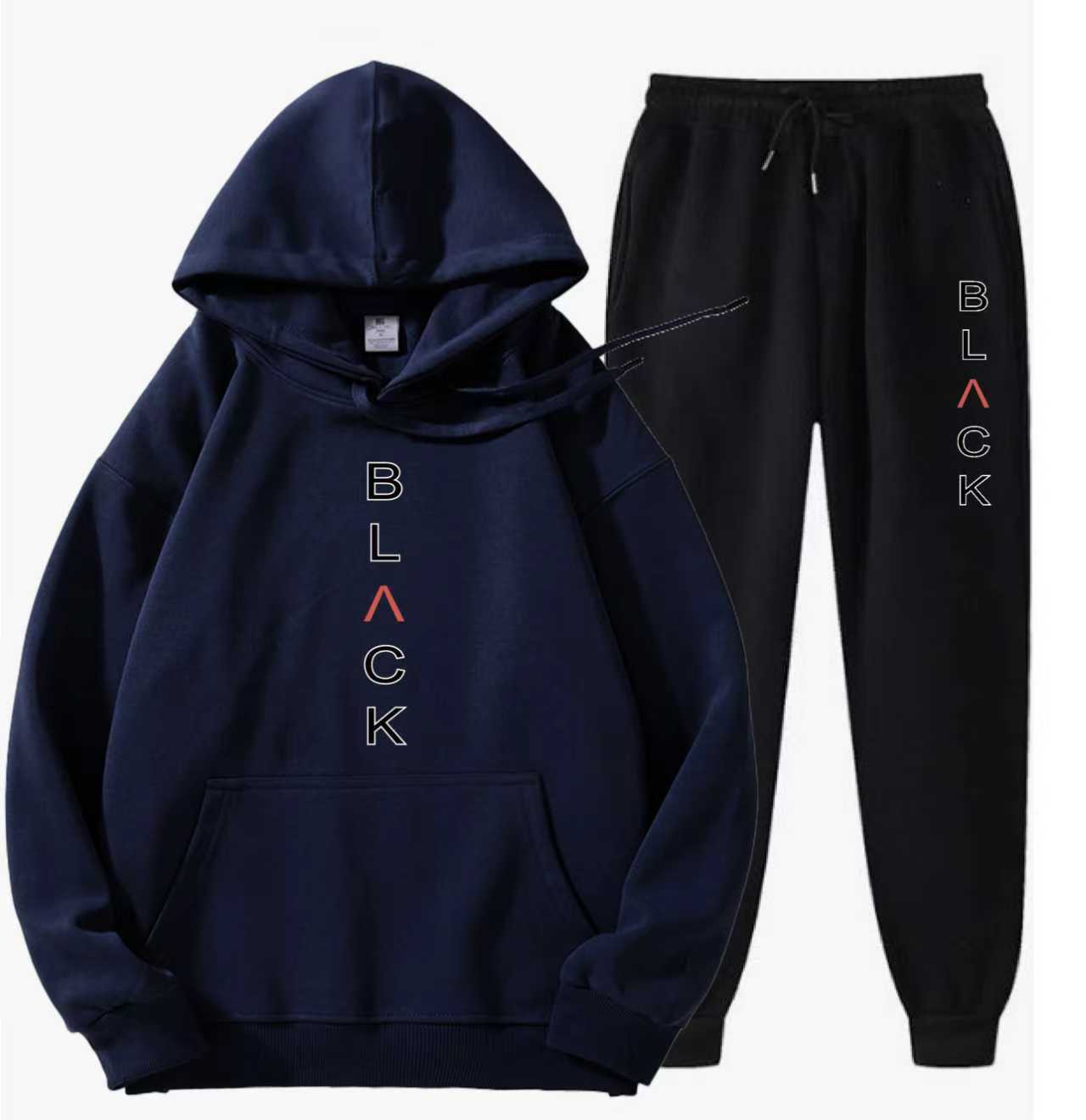 Ensemble sweat à capuche et pantalon de jogging imprimé lettres pour homme 【LIVRAISON GRATUITE】