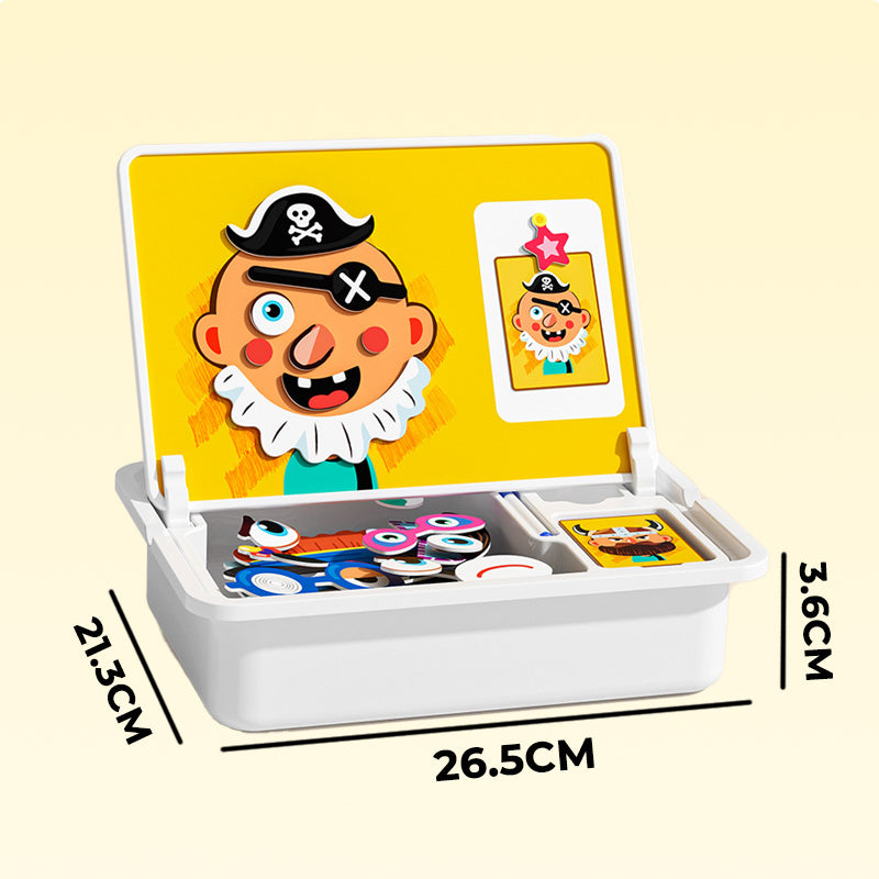 🧩 60% DE RÉDUCTION ! 🎨 Boîte à Puzzle Magnétique Enfant - Jeu Éducatif avec Planche à Dessin et Pièces Colorées 🖍️📦