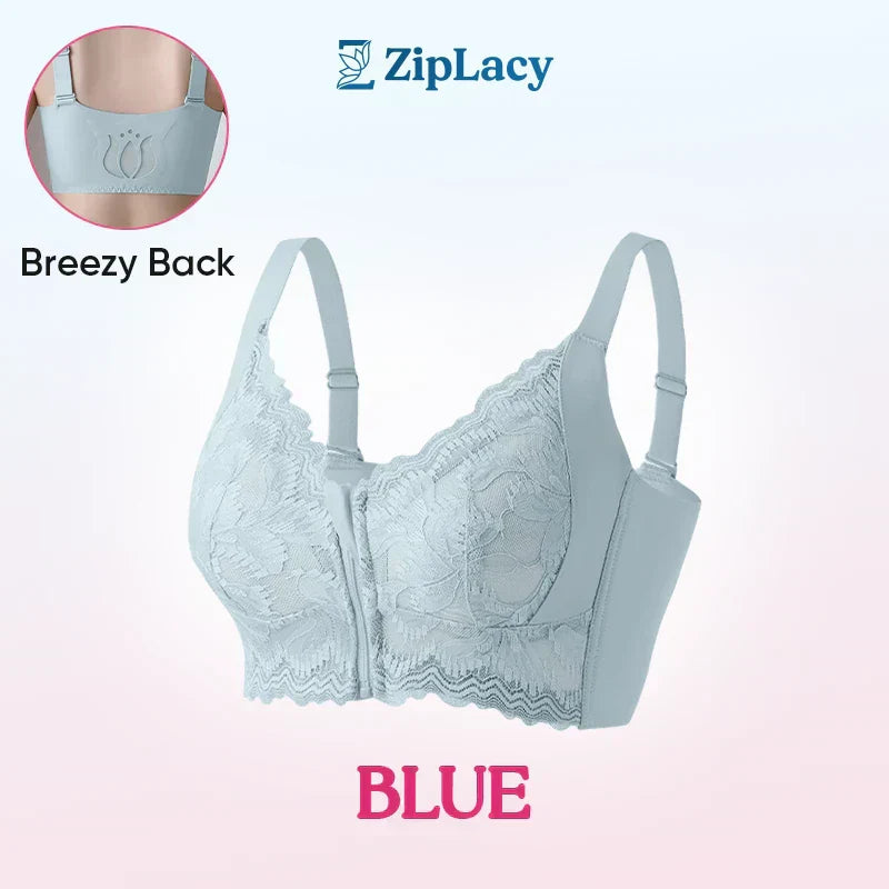 ✨Achetez-en 1 obtenez-en 1💞Soutien-gorge ultra souple avec fermeture éclair à l'avant et sans armatures