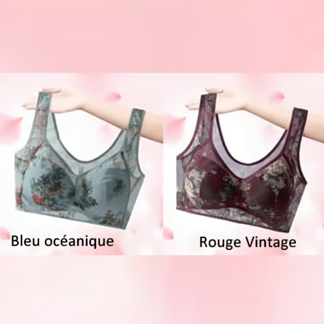 🎁Dernier jour-Achetez 1 Gratuit 1😍Soutien-gorge confort rafraîchissant en dentelle de soie glacée