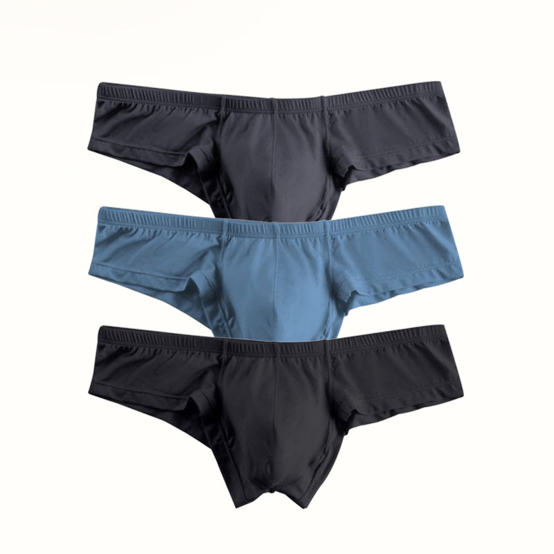 🔥Slip à Taille Basse Respirant de Couleur Unie pour Hommes【Achetez 3 Obtenez 2 Gratuit】