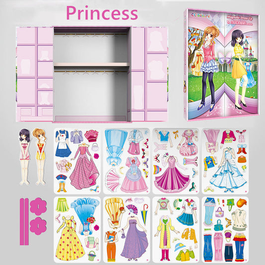 🎁Princesse magnétique Dress Up poupée de papier
