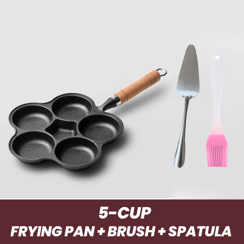 🥚 60% de réduction ! 🍳 Poêle à Œufs Antiadhésive – 4/5 Tasses, Fonte Durable & Cuisson Uniforme 👨🍳