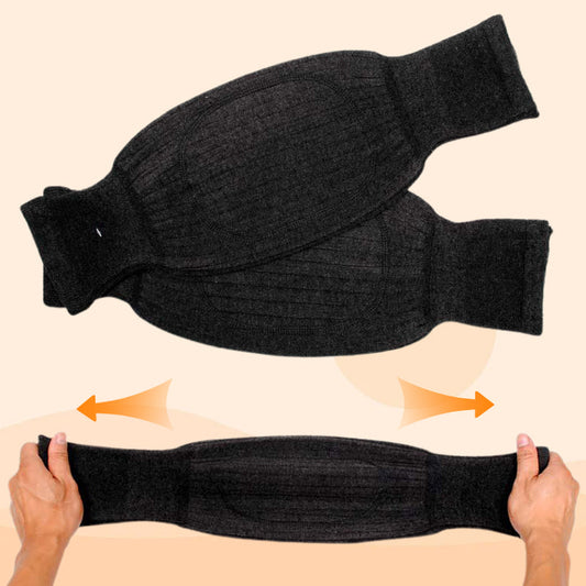 Genouillères universelles épaisses et anti-froid en peluche