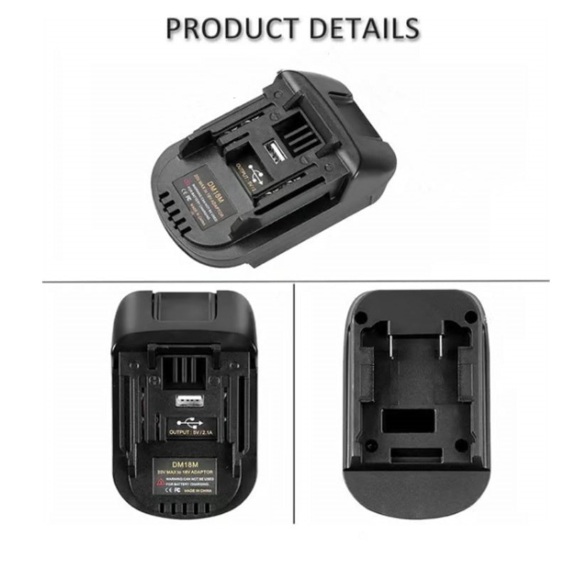 Adaptateur de batterie au lithium pour outils à batterie 18