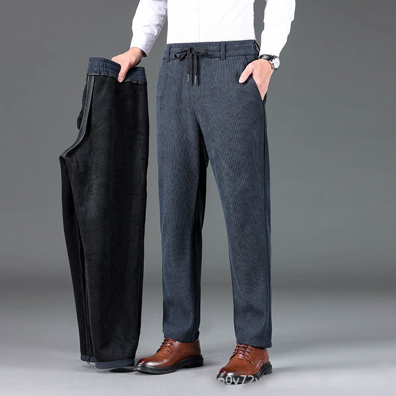 đ„đ€Soldes du Black Friday : 50 % de rĂ©ductionđ„Pantalon droit dĂ©contractĂ© en velours cĂŽtelĂ© pour homme