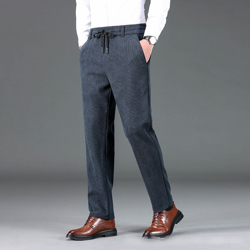 đ„đ€Soldes du Black Friday : 50 % de rĂ©ductionđ„Pantalon droit dĂ©contractĂ© en velours cĂŽtelĂ© pour homme