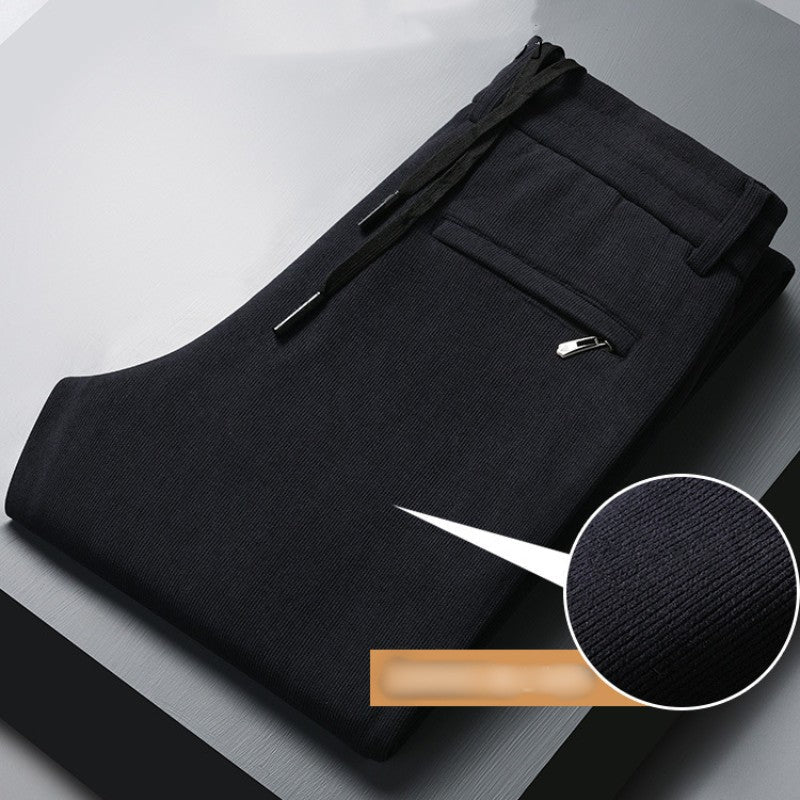 đ„đ€Soldes du Black Friday : 50 % de rĂ©ductionđ„Pantalon droit dĂ©contractĂ© en velours cĂŽtelĂ© pour homme
