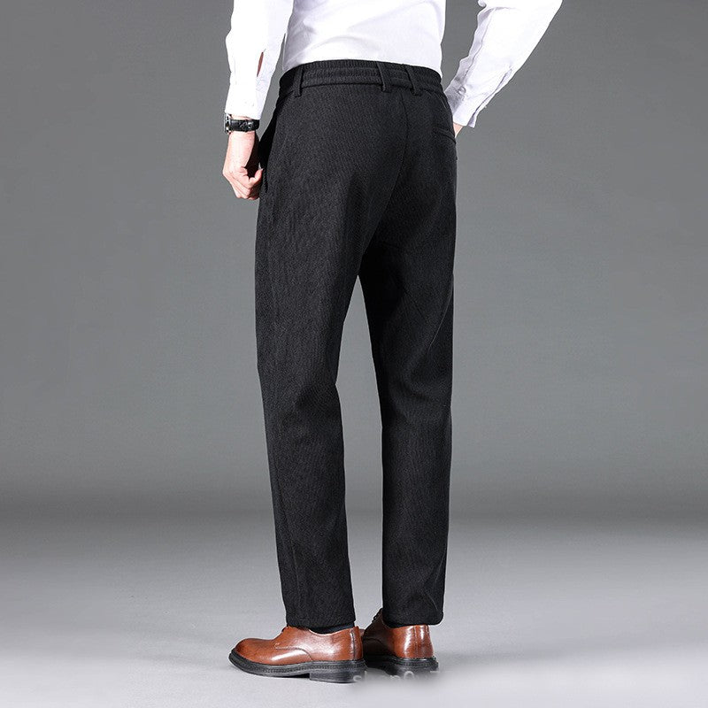 đ„đ€Soldes du Black Friday : 50 % de rĂ©ductionđ„Pantalon droit dĂ©contractĂ© en velours cĂŽtelĂ© pour homme