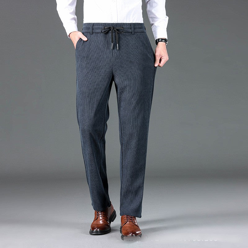 đ„đ€Soldes du Black Friday : 50 % de rĂ©ductionđ„Pantalon droit dĂ©contractĂ© en velours cĂŽtelĂ© pour homme