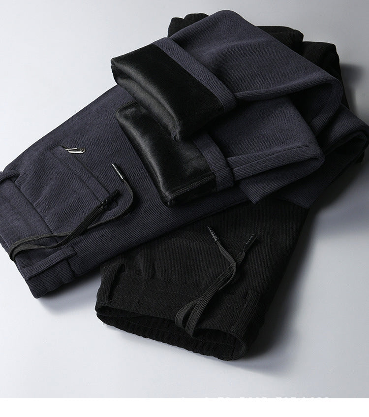 đ„đ€Soldes du Black Friday : 50 % de rĂ©ductionđ„Pantalon droit dĂ©contractĂ© en velours cĂŽtelĂ© pour homme