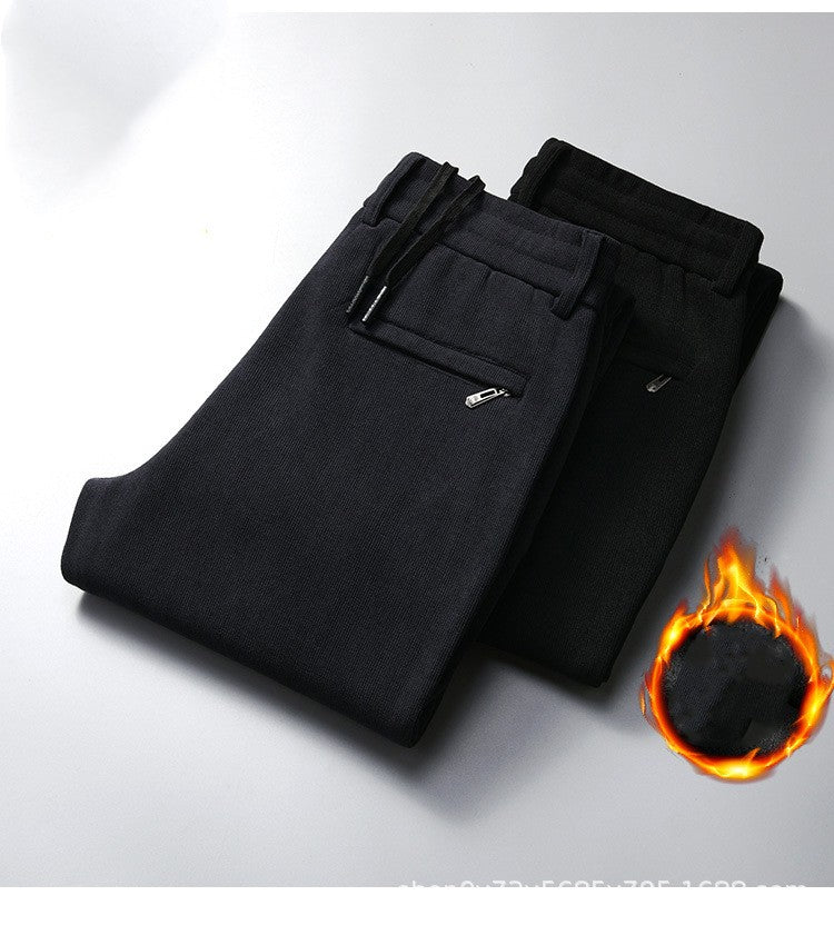 đ„đ€Soldes du Black Friday : 50 % de rĂ©ductionđ„Pantalon droit dĂ©contractĂ© en velours cĂŽtelĂ© pour homme