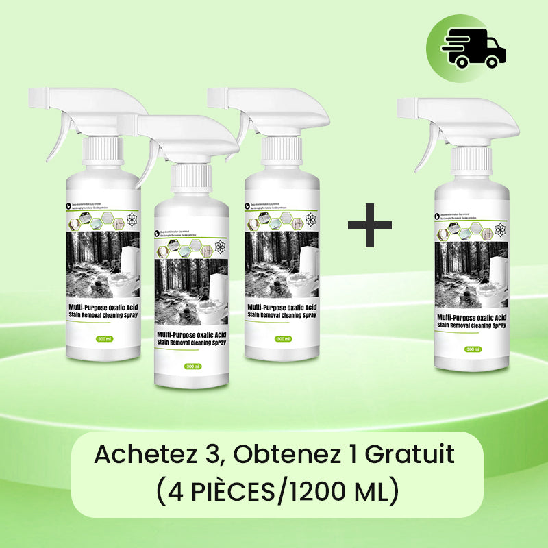 Spray de Nettoyage Multi-usages à l'Acide Oxalique pour Éliminer les Taches
