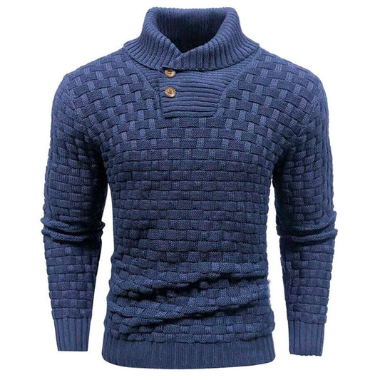💜 DERNIER JOUR DE LA PROMOTION – 50 % DE RÉDUCTION 💜Pull homme à col montant structuré