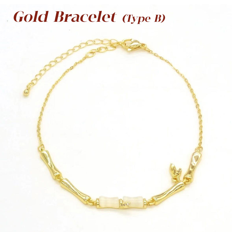 ✨✨Bracelet en bambou pour femme avec chaîne