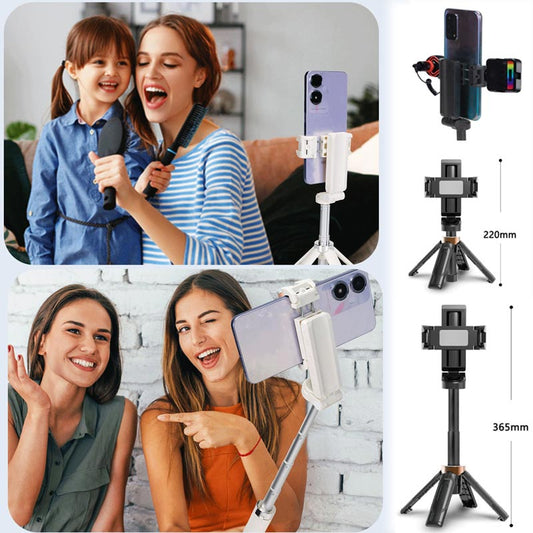 💖⏳Bâton de selfie Bluetooth pliable de poche avec trépied intégré💖