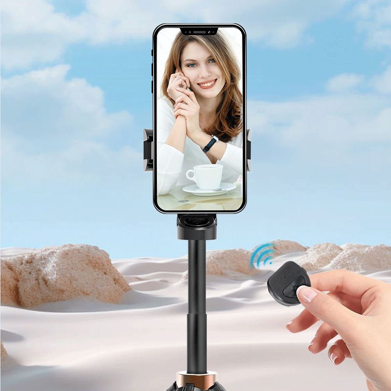 💖⏳Bâton de selfie Bluetooth pliable de poche avec trépied intégré💖