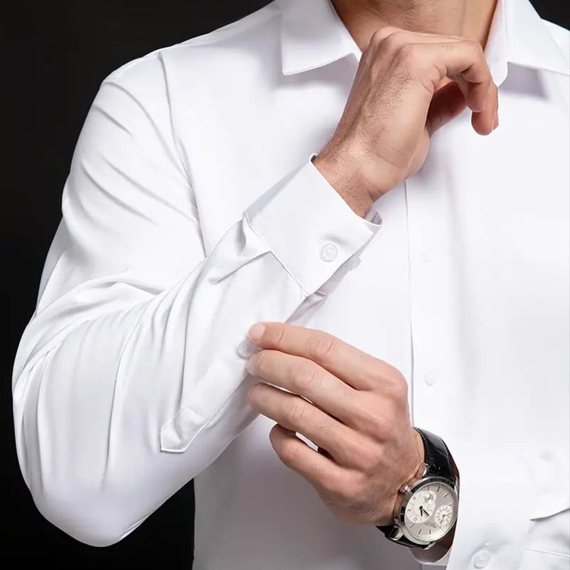 đChemise business trĂšs extensible et sans repassage pour hommesâšAchetez-en 2 et bĂ©nĂ©ficiez de la livraison gratuite