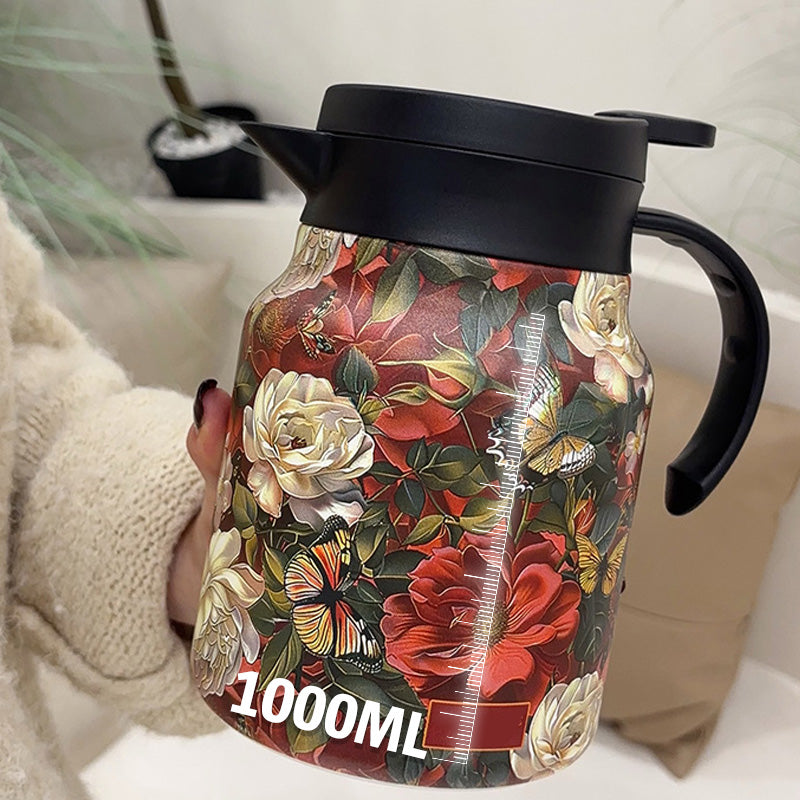 🔥2025 HOT SALE🔥Théière 1000ml isolée sous vide avec passoire