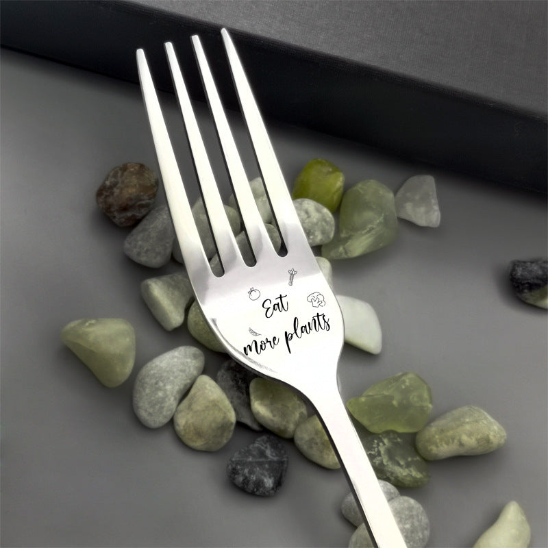 đFourchette gravĂ©e (avec boĂźte cadeau)đ