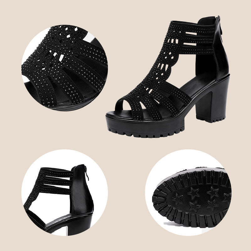 🌸50% de réduction pour une durée limitée💐Sandales antidérapantes à talons hauts pour femmes