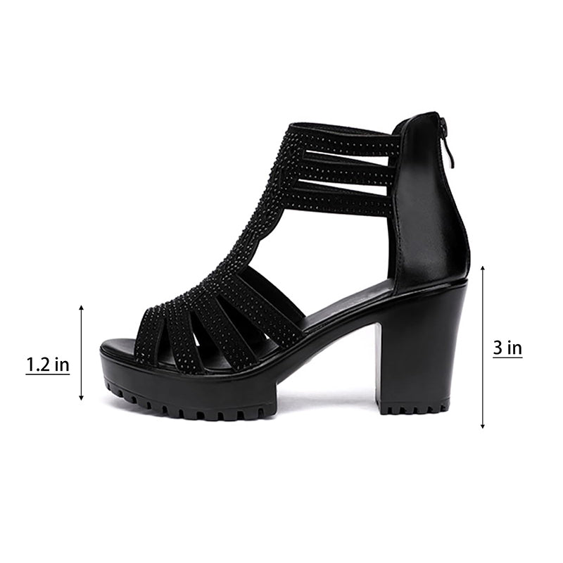 🌸50% de réduction pour une durée limitée💐Sandales antidérapantes à talons hauts pour femmes