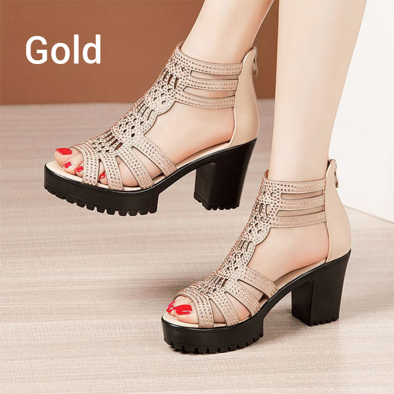 🌸50% de réduction pour une durée limitée💐Sandales antidérapantes à talons hauts pour femmes