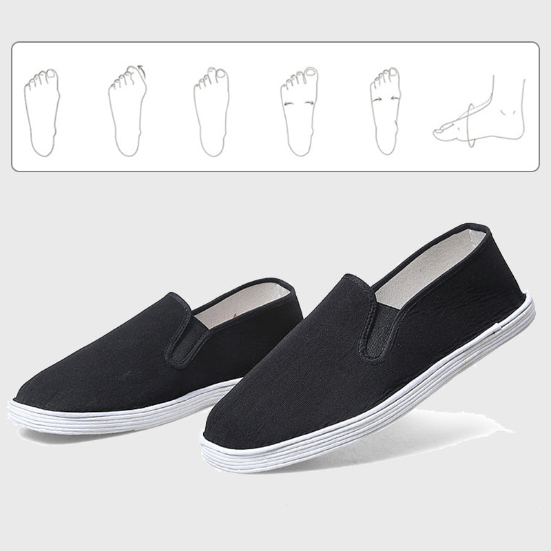 Chaussures de travail unisexes respirantes à enfiler en tissu mille couches