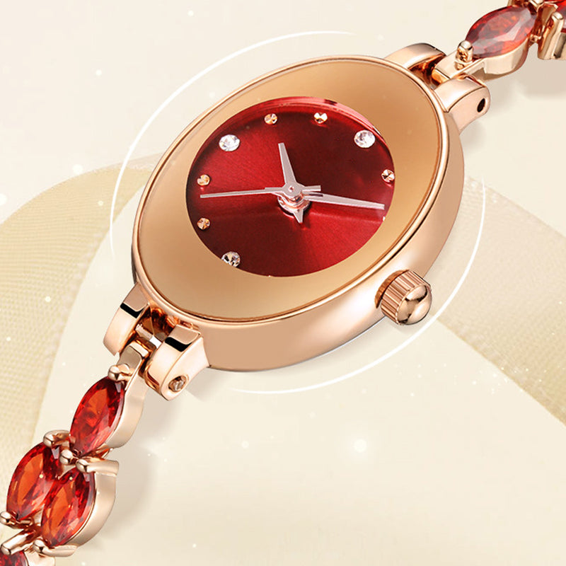 ✨2025 Nouveau design✨💖Womne's montre-bracelet en zircon de couleur