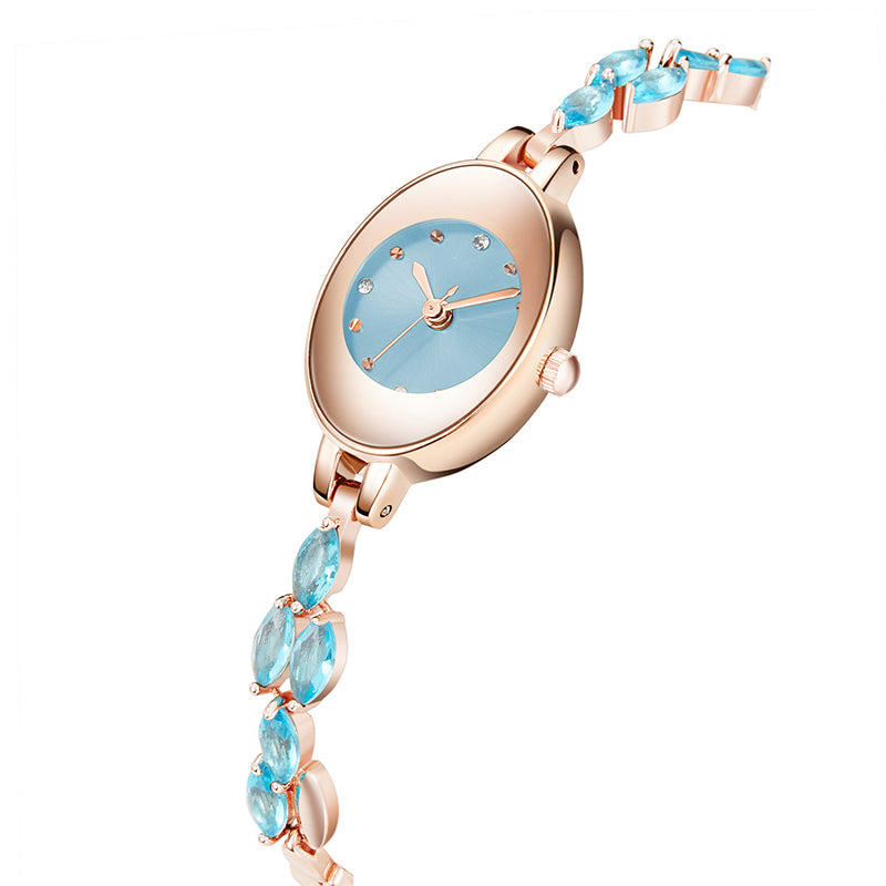 ✨2025 Nouveau design✨💖Womne's montre-bracelet en zircon de couleur