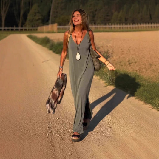 ✨offre limitée dans le temps✨Robe dos nu à col en V pour femmes