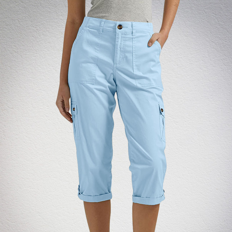 🔥 Hot Sale 🔥Short décontracté multi-poches à haute élasticité pour femme