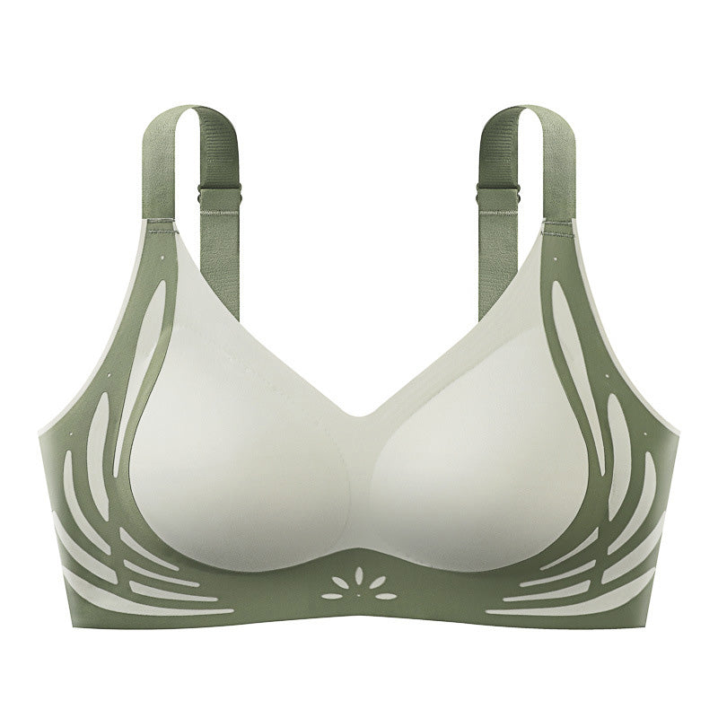 ✨ Vente du dernier jour 49% de réduction✨Soutien-Gorge Push-Up Froncé à Blocs de Couleurs Sans Couture