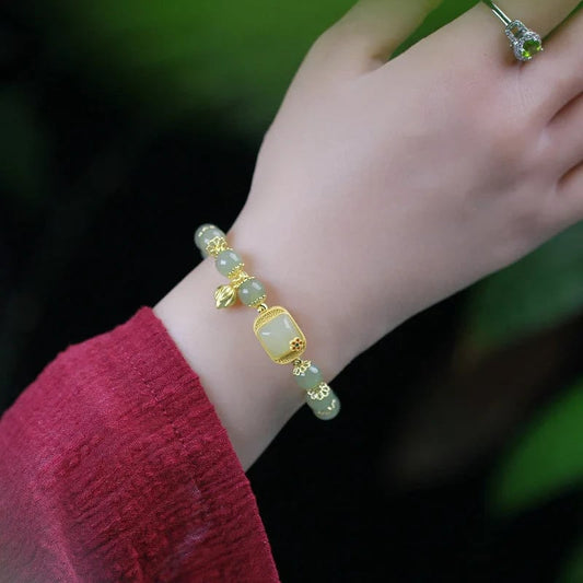 💥offre limitée dans le temps🔥Bracelet en perles de jade Hotan